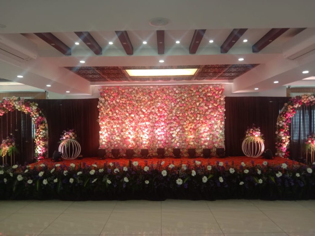 GDS marriage hall full stage decoration